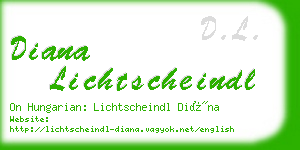 diana lichtscheindl business card